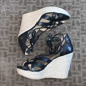 Michael Kors Mirabel Leather Wedge